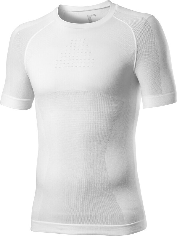 Castelli Core Seamless Baselayer Korte Mouwen Heren, white