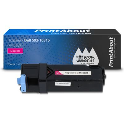 PrintAbout Huismerk Dell 593-10315 Toner Magenta