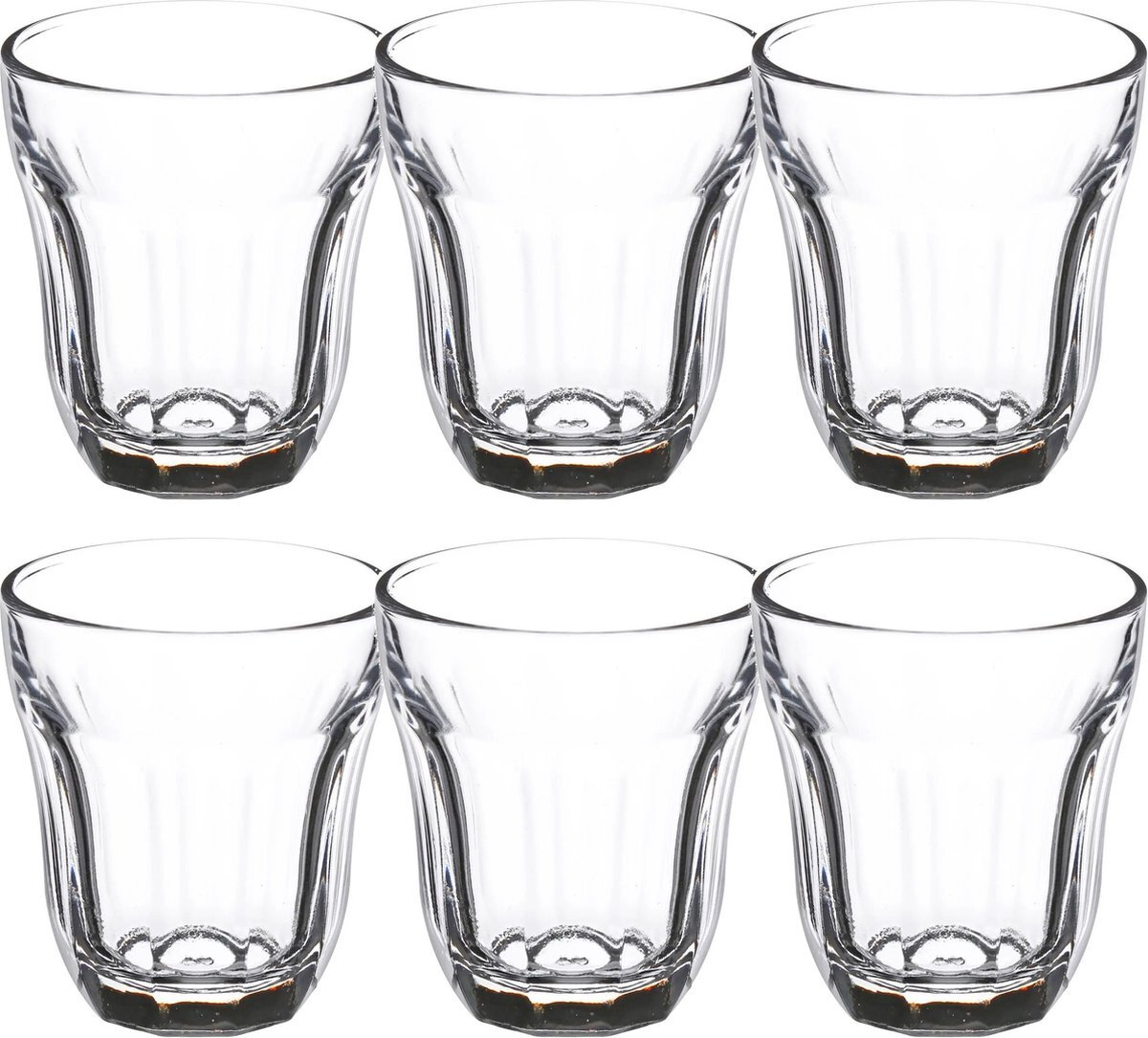 Secret de Gourmet Set van 18x stuks water/sap glazen Enzeau 210 ml van glas - Drinkglazen - Waterglazen