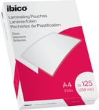 Ibico Lamineerhoezen, A4, 2 x 125 micron, 250 stuks, Glanzend