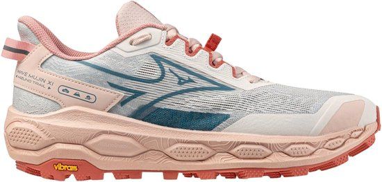 Mizuno Wave Mujin 11 Trailrunningschoenen Dames Roze - Blauw - Grijs
