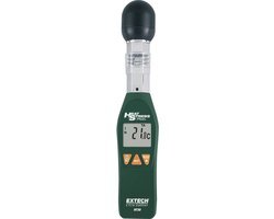 EXTECH HT30: Natte bol temperatuurmeter (WBGT) Houdt rekening met het effect van temperatuur, vochtigheid en direct/indirect zonlicht