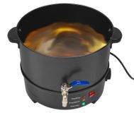 StarTech Waskoker Elektrische waskoker 8 liter RVS 1000 W Temperatuurregeling Geschikt voor bijenwas en sojawax Zwart