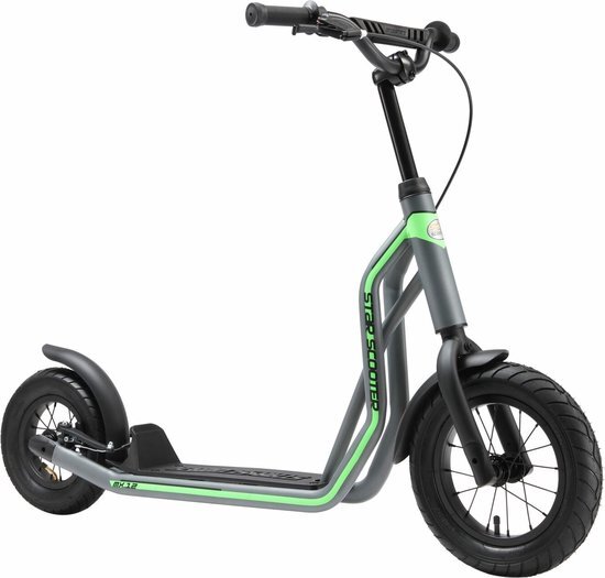 STAR SCOOTER autoped, 12 inch + 10 inch, grijs