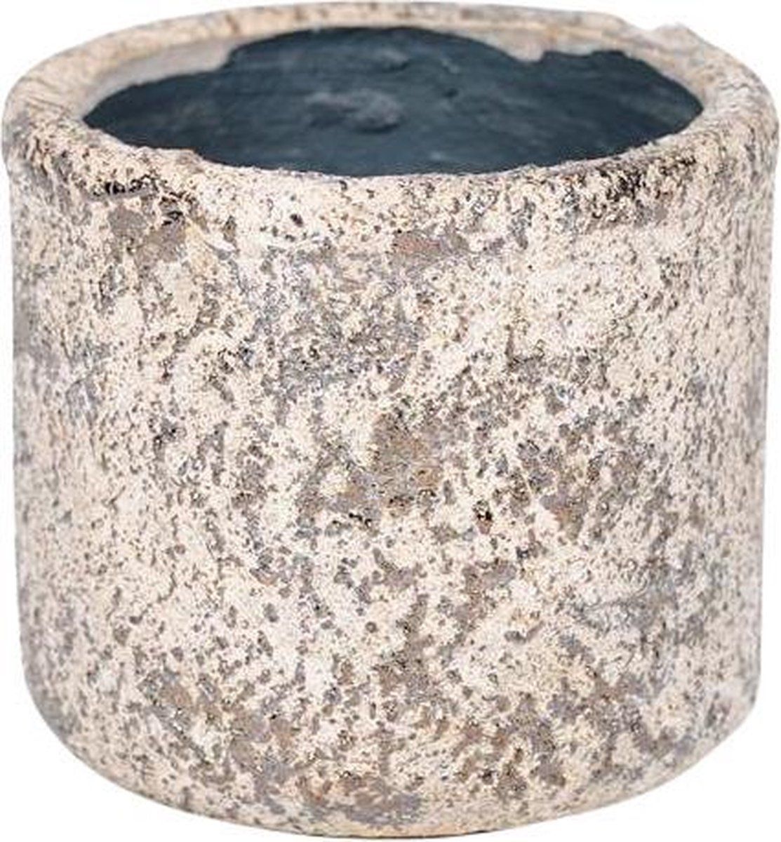 Rasteli Bloempot Bruin-Crème-Gemêleerd D 14.5 cm H 14 cm