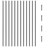 VEVOR Balusterstangen Set, Aluminium, Mat Zwart, 34 stuks