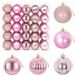 vidaXL Kerstballenset - 50 stuks - Roze - 8 cm Diameter - Polystyreen