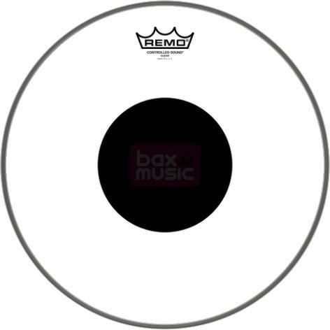 Remo CS-0316-10 Controlled Sound Clear Black Dot 16 inch