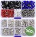 Quadrios 24C532 Assortiment adereindhulzen 0.5 mm², 0.75 mm², 1 mm², 1.5 mm², 2.5 mm², 4.0 mm², 6.0 mm² 900 stuk(s)