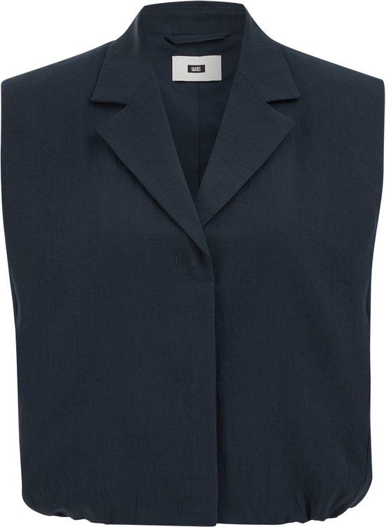 WE Fashion Dames relaxed fit gilet - Navy blue
