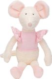 Happy Horse Muis Maddy Knuffel 30 cm - Wit/Roze