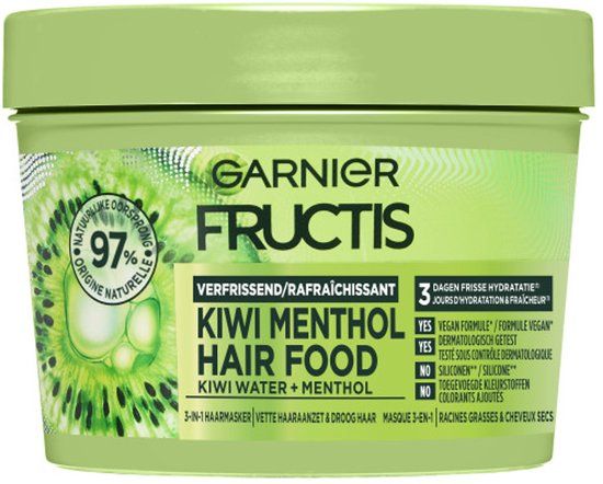 Garnier Fructis Hair Food Masker 3In1 Kiwi (400 ml)