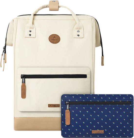 Cabaia Adventurer Large Laptop Rugzak 15 inch - Beige