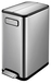 EKO - Europe EKO VB 9377 - 40L Rectangular Pedal Bin - Black & Stainless Steel