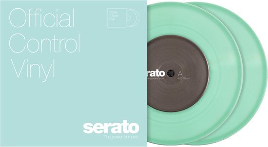 Serato 7&quot; Standard Colours Control Vinyl x2 (Glow in the Dark) - DJ Control