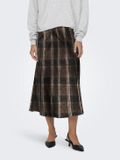 ONLY ONLJANE LIFE LONG BIAS SKIRT WVN Rok Dames XS Chocolate Brown