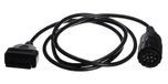 SIXTOL Mechanische kabel 15 | 10-polige OBD-II verloopstuk compatibel met BMW motorfietsen