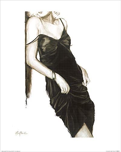 The Art Group Janel Eleftherakis (Kleine Zwarte Jurk I) - Kunstdruk 40 x 50cm