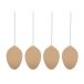 Cooee Design Décoration de Pâques Easter Deco œuf Lot de 4 Blanc