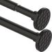 Tringle de rideau tringle de douche tringle de rideau de douche - 85-220 cm - Sans perçage - Noir