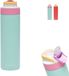 Kambukka Lagoon geïsoleerde waterfles 600 ml - Ice Pop met geïntegreerd rietje - Jelly mint Turquoise