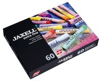 Honsell Jaxell 46060 - 60 stuks extra fijne kunstenaarspastels in kartonnen etui, zachte verfapplicatie, hoge kleurglans, voor kunstenaars, hobbyschilders, scholen, kunstcursussen