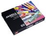 Honsell Jaxell 46060 - 60 stuks extra fijne kunstenaarspastels in kartonnen etui, zachte verfapplicatie, hoge kleurglans, voor kunstenaars, hobbyschilders, scholen, kunstcursussen