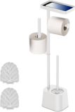 Merkloos Relaxdays Toiletrolhouder staand
