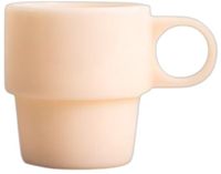 Homla PALLORA Beige glas met handvat, 250 ml
