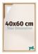 yd, Cadre photo 40x60 cm Blanc Mat - Cadre pour toile - MDF Lyon