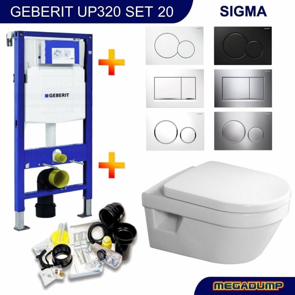 Villeroy & Boch Omnia Architectura Directflush Toiletset - UP320 - 20 - Met Bril En Drukplaat