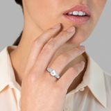 Valero Pearls Parel ring Sterling zilver Gekweekte zoetwaterparels wit