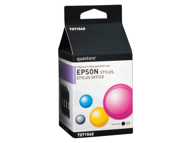 Quantore INKCARTRIDGE PROPRINT EPS T071540 4-PACK - Zwart, kleur - 8712453056290