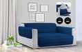 Sogni e Capricci Waterdichte Trendy Gewatteerde Sofa Cover Donkerblauw/Lichtgrijs, 2 Plaatsen