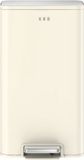 EKO Marina Pedaalemmer 30 liter RVS/Plastic Crème Wit