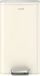 EKO Marina Pedaalemmer 30 liter RVS/Plastic Crème Wit