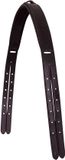 BR Kopstuk strap over crown met voering Pony Zwart