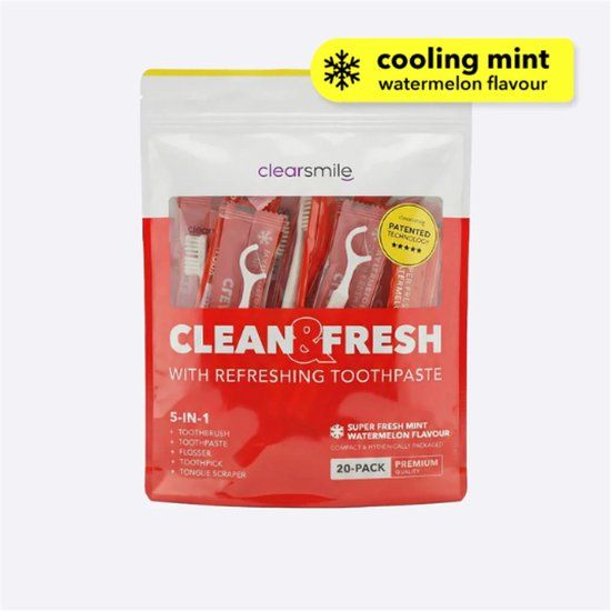 Clearsmile 5-in-1 Toothbrush Pink Clean & Fresh - Watermeloen