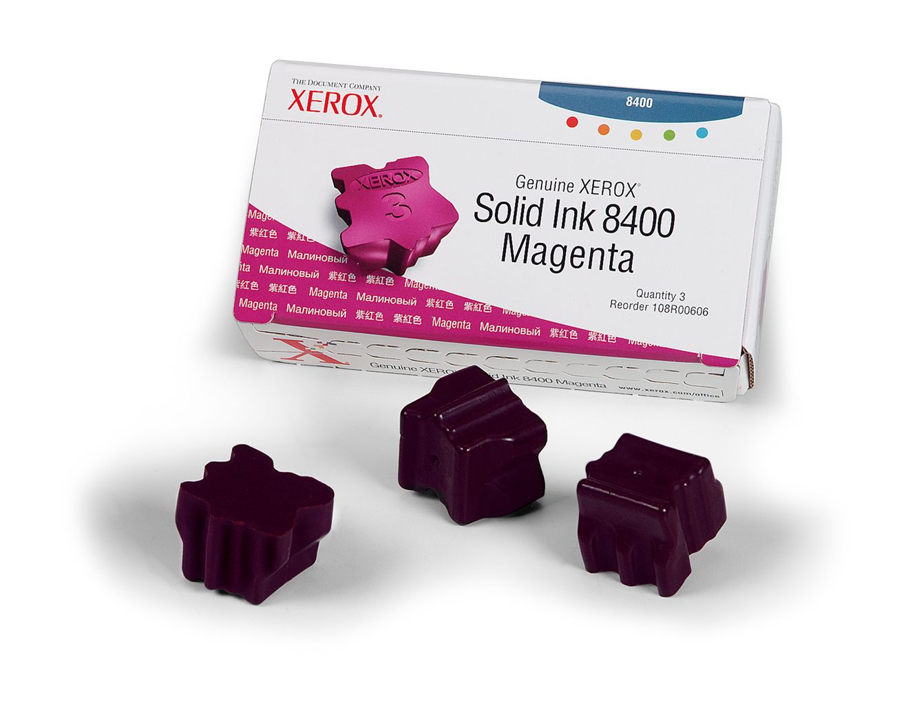 Xerox 108R00606 Inkt-sticks paars magenta 3 stuk(s)