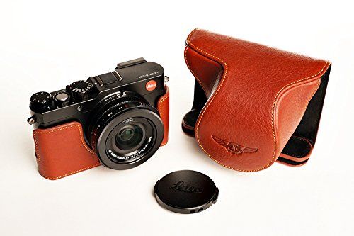 TP Handgemaakte Echt Lederen Full Camera Case Bag Cover Voor Leica D-LUX Typ 109 D-LUX7 Bruin Kleur