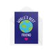 Bestie Cards CBH566 verjaardagskaart met opschrift "World's Best Friend for Lui for Her"