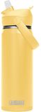 CamelBak Thrive Flip Straw - Vacuum Insulated - Bouteille d'eau isolée sous vide - 600 ml - Jaune (Yellow Bloom)