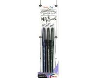 Pentel Brush Set - Black Ink Pigment Edition - set van 3