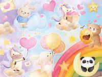 Nathan Puzzle Dieren Regenboog - 30 Stukjes
