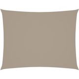 Voile d'ombrage taupe rectangulaire 3x4,5 m