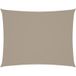 Voile d'ombrage taupe rectangulaire 3x4,5 m