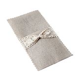 Mopec 10 enveloppen voor bestek, jute/blonda, 3 x 11 x 22 cm, bruin