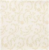 Papstar 50 Servetten ROYAL Collection 1/4 vouw 40 cm x 40 cm champagne Damascato