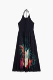 Desigual Damesjurk Swim-daikiri Halter Zwart Maat S