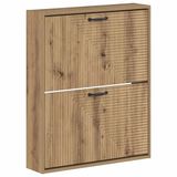 vidaXL Wandgemonteerde Schoenenkast HAARLEM 71 x 17 x 86 cm Bewerkt hout